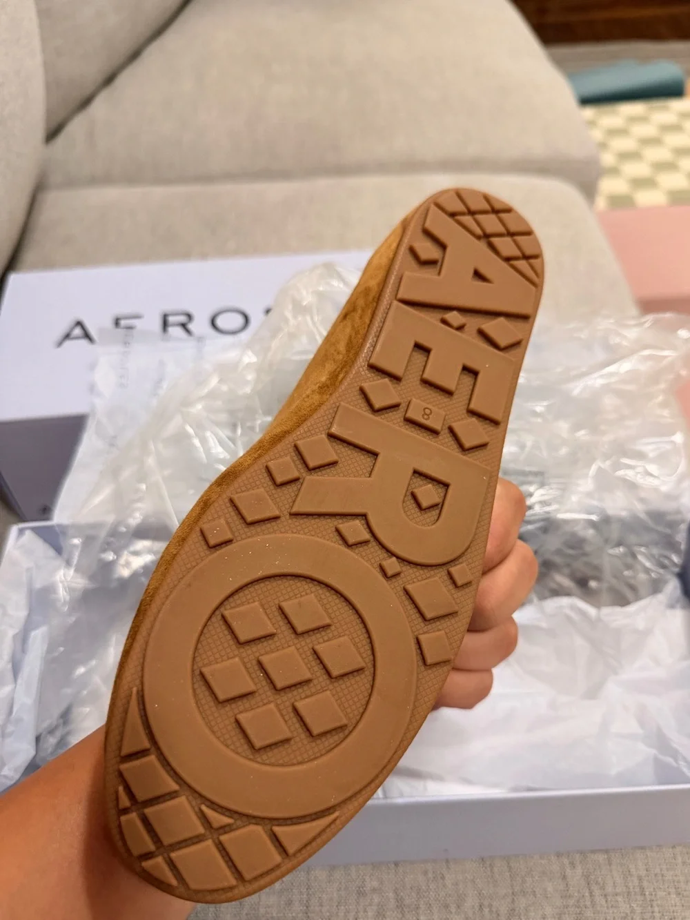 Aerosoles Perle Brown Suede Ballet Flat